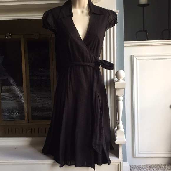 Moda International Dresses & Skirts - VS Moda International Black mock wrap Dress Sz 2